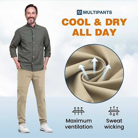 🔥Letzter Tag Verkauf 49% RABATT🥰MultiPants – Strapazierfähige Cargohose mit hoher Elastizität und mehreren Taschen
