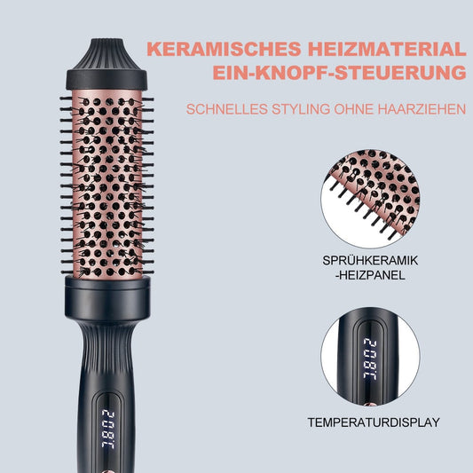 LCD-Locken- und Glätteisen mit doppeltem Verwendungszweck (European Standards)