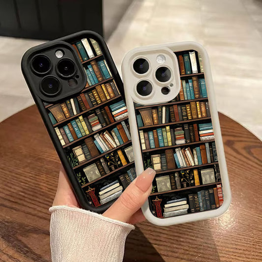 📢Letzter Tag 49% Rabatt📚Cartoon-Bücherregal Design TPU-Handyhülle📱