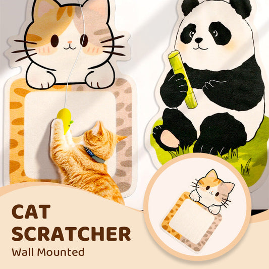 🐱Großer Verkauf 50% 0FF🎁Wandmontiertes Katzenkratzbrett ohne Installation - Kubische vertikale Krallenmühle + Sofaschut