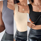 👚 🔥60.000+ VERKAUFT!💐Damen-Thermotops mit Rundhalsausschnitt und integriertem BH