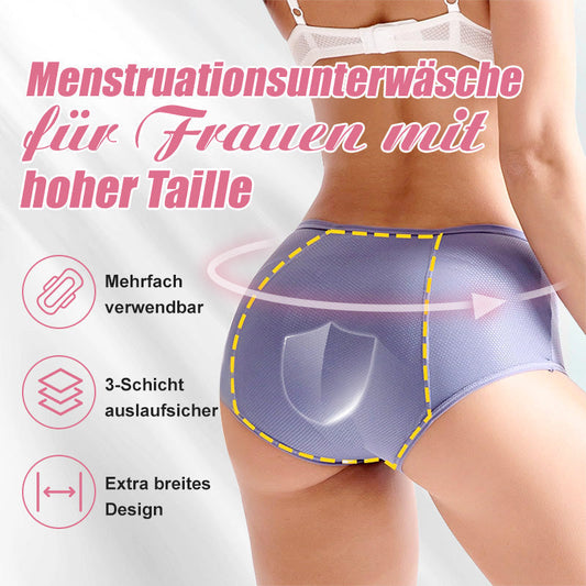 🌸KAUFE 5 UND ERHALTE 5 GRATIS🌸Hohe Taille Auslaufsicher Höschen