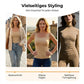 👚 🔥60.000+ VERKAUFT!💐Damen-Thermotops mit Rundhalsausschnitt und integriertem BH