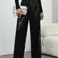 💖Letzter Tag Verkauf 50% Rabatt💃Damen Paillette Sparkle Breite Bein Hose mit elastischem Bund