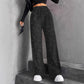💖Letzter Tag Verkauf 50% Rabatt💃Damen Paillette Sparkle Breite Bein Hose mit elastischem Bund