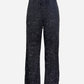 💖Letzter Tag Verkauf 50% Rabatt💃Damen Paillette Sparkle Breite Bein Hose mit elastischem Bund