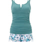 🏖️Letzter Tag! 60% REDUKTION - 💥🏝️ZWEITEILIGES TANKINI-SET MIT BAUCHANSATZ