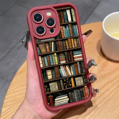 📢Letzter Tag 49% Rabatt📚Cartoon-Bücherregal Design TPU-Handyhülle📱