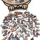 🎁Weihnachtsverkauf 60% RABATT🎅135-teiliges Katzenförmiges Holzpuzzle in Morandi-Farben