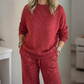 🎅 Festliche Vorratssale💥Glitzer Lounge-Set - Kuscheliger Pullover & Hose für festliche Gemütlichkeit